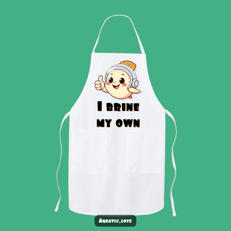 Funny Thumbs Up Fish Apron - Chef Character, Practical Funny Gift for Kitchen Maestros