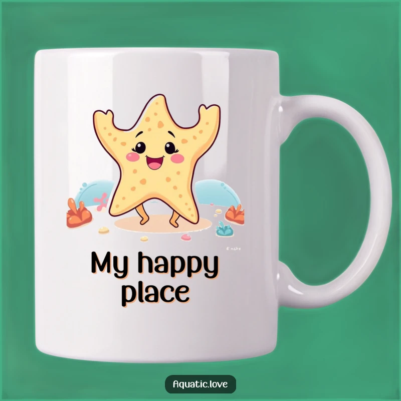 Funny Starfish Dancing Legs Mug: Adorable Seabed Celebration, Perfect Funny Gift
