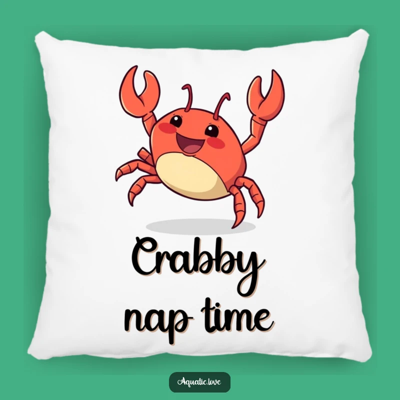Funny Crab Scuttle Pillow: Comfy Character, Charming Funny Gift