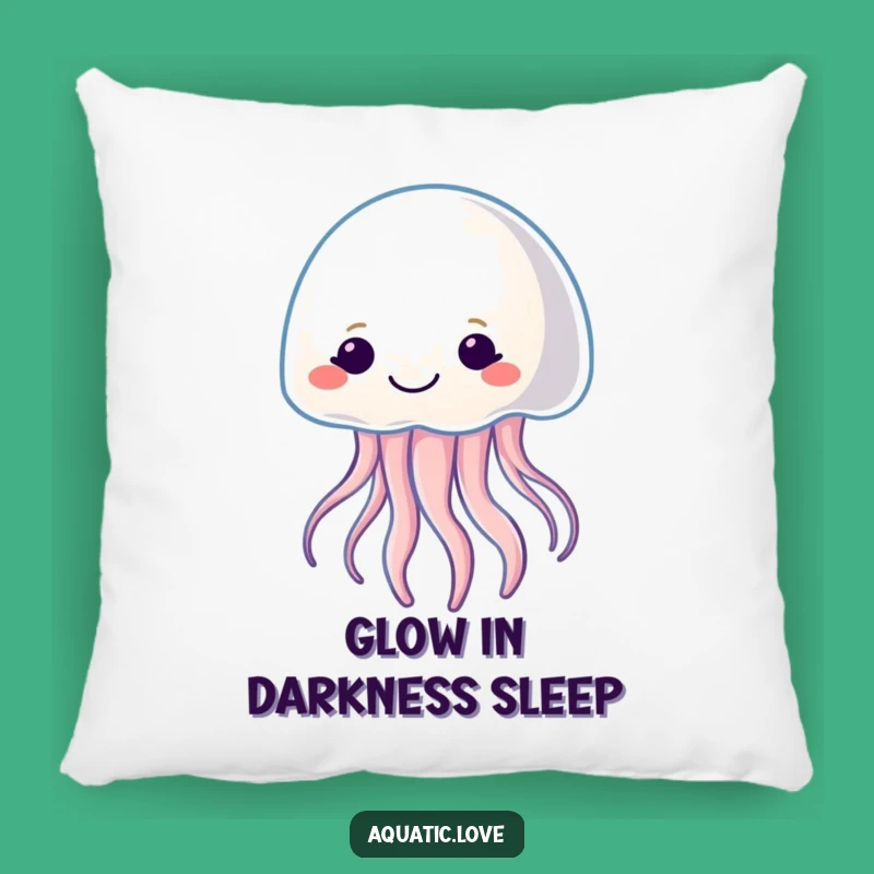 Funny Jellyfish Glow Pillow - Soft Illumination, Dreamy Funny Gift for Cozy Spaces