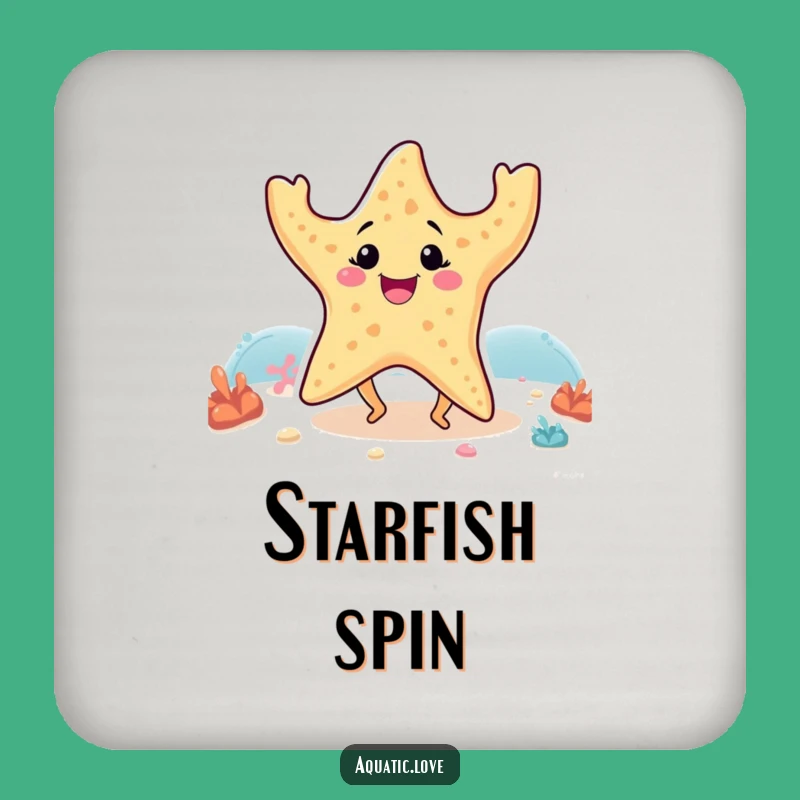 Funny Starfish Dancing Legs Coaster: Protect Surfaces with Fun, Great Funny Gift