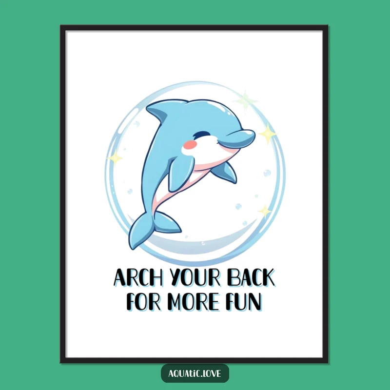 Free Printable Dolphin Wall Art: Playful Leaping Humorous Downloadable Art