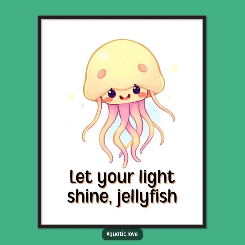 Free Printable Jellyfish Wall Art: Happy Glowing Decor Download
