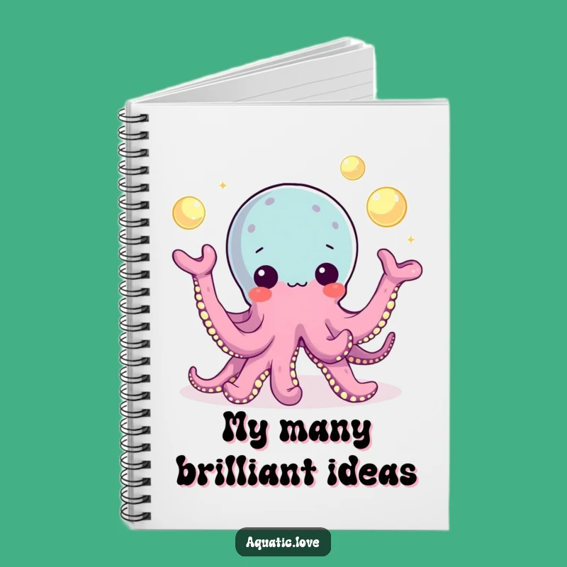 Funny Octopus Pearl Juggling Notebook: Playful Notes, Creative Funny Gift