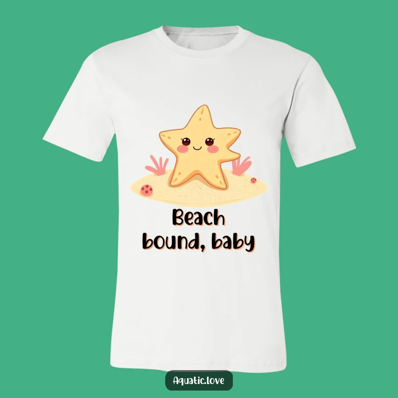 Funny Starfish Flippers T-Shirt: Cheerful Winker, Adorable Ocean Design, Great Funny Gift