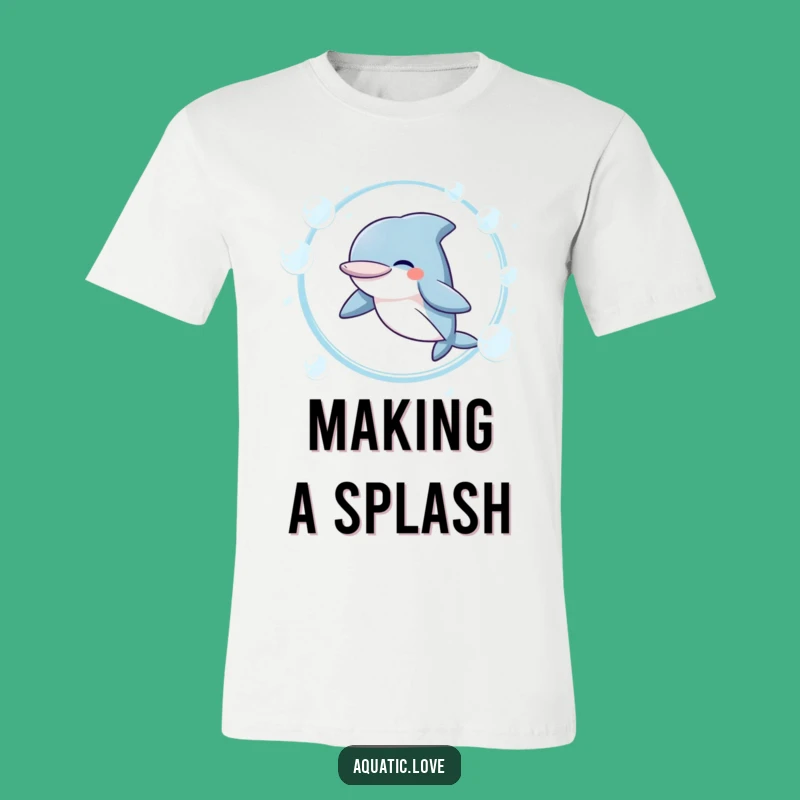 Funny Giggling Dolphin T-Shirt: Playful Jump, Hilarious Funny Gift