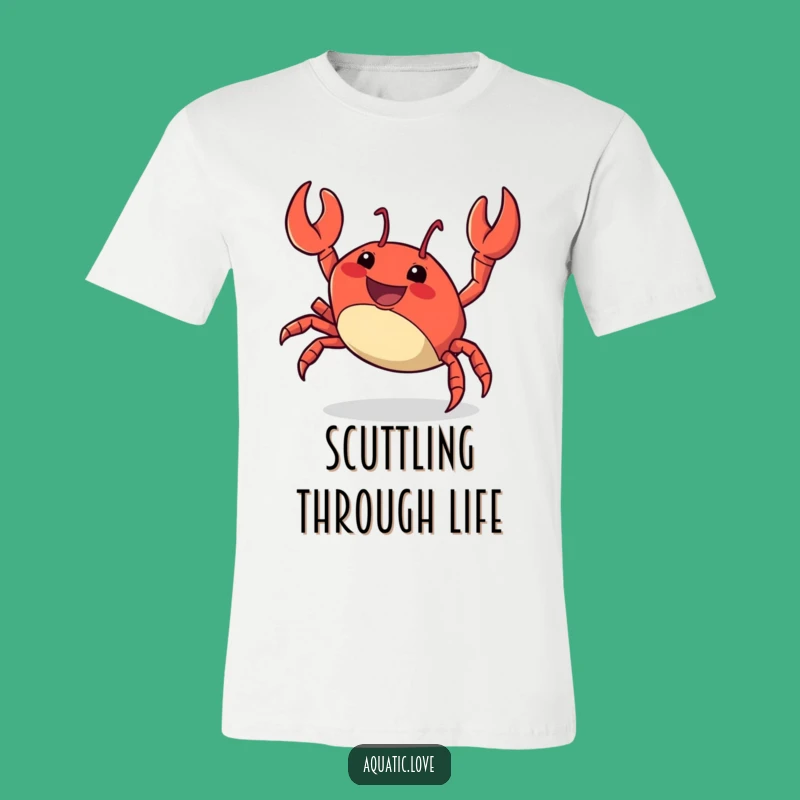 Funny Crab Scuttle T-Shirt: Energetic Movement, Hilarious Funny Gift