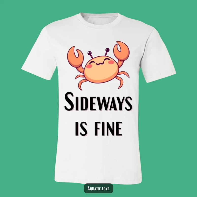 Funny Giggling Crab T-Shirt: Happy Scuttler Design, Beach Fun, Awesome Funny Gift